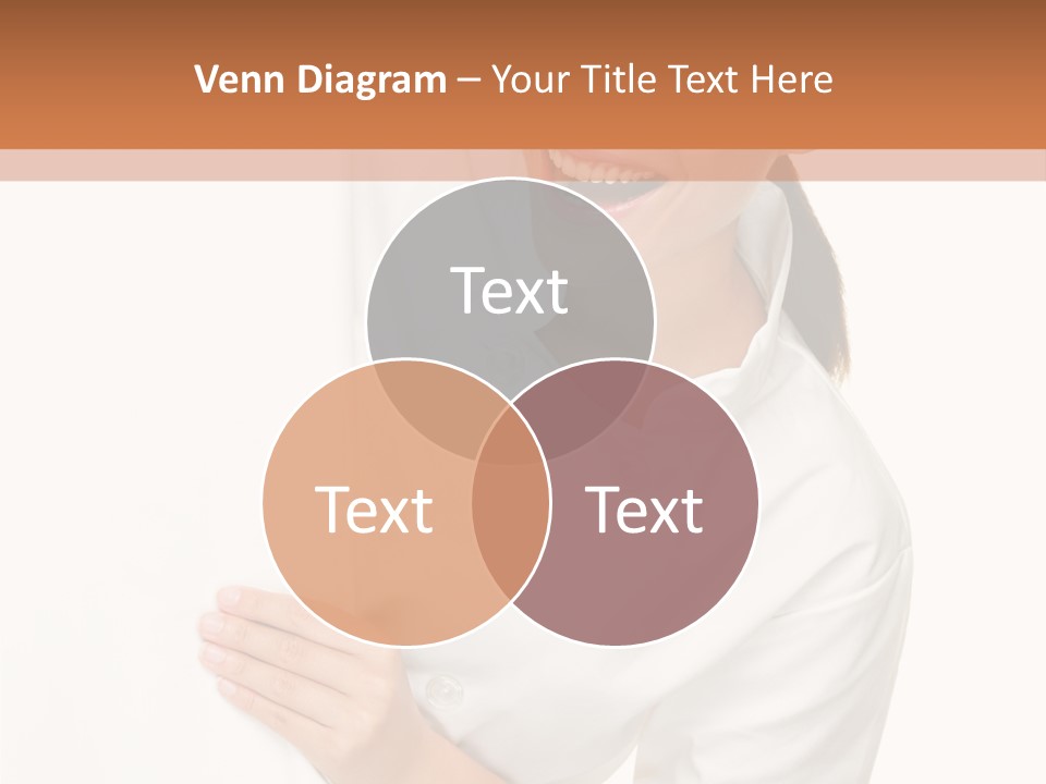 Girl Empty Whiteboard PowerPoint Template