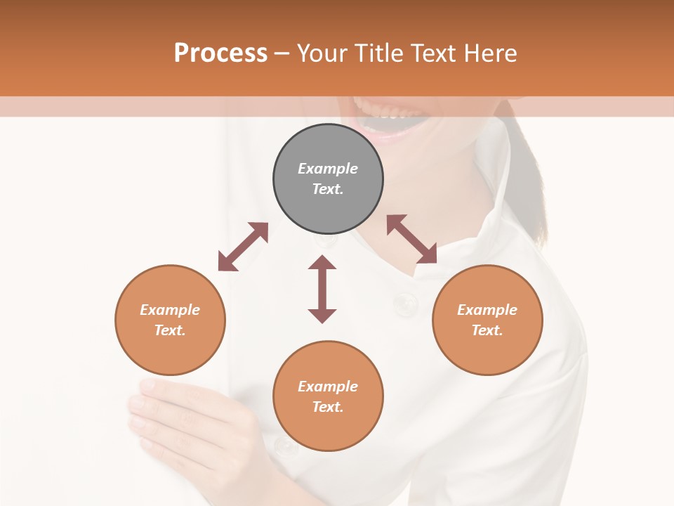 Girl Empty Whiteboard PowerPoint Template