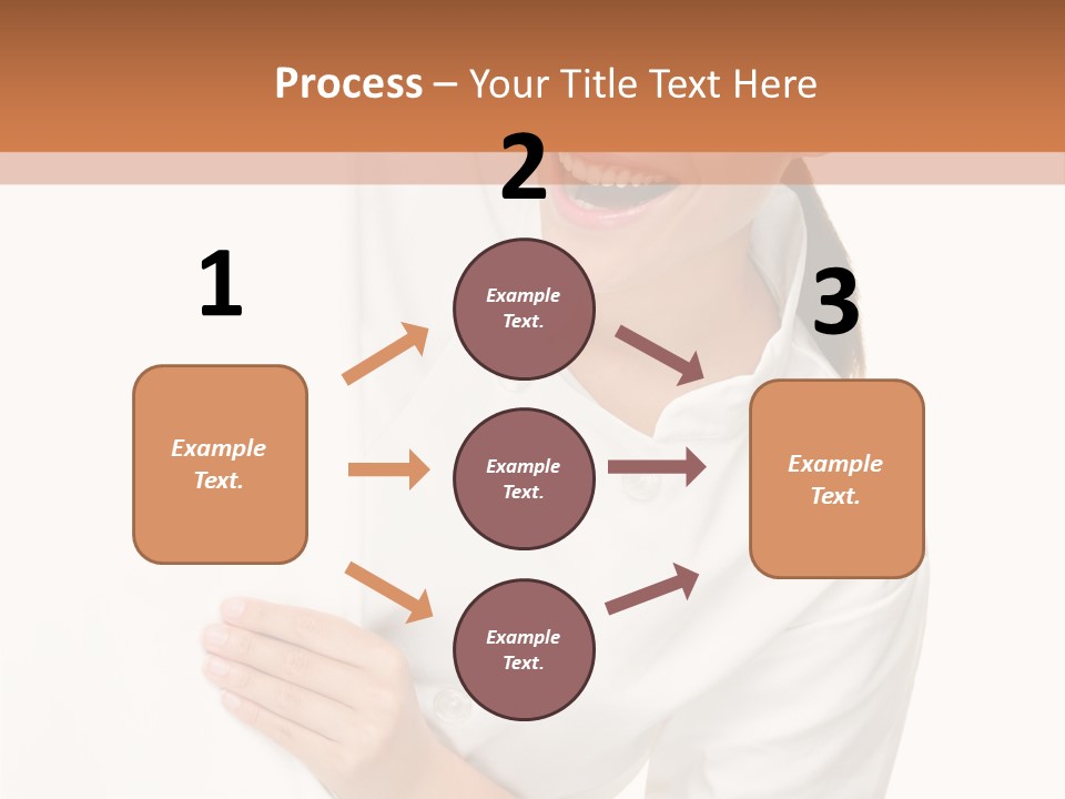 Girl Empty Whiteboard PowerPoint Template