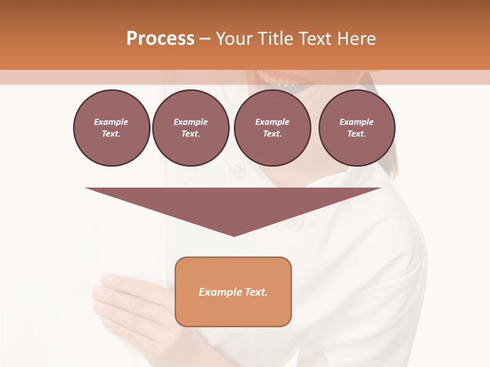 Girl Empty Whiteboard PowerPoint Template