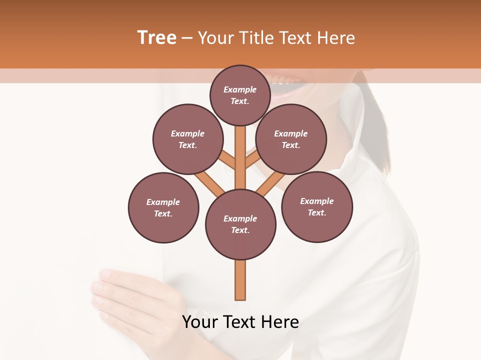 Girl Empty Whiteboard PowerPoint Template