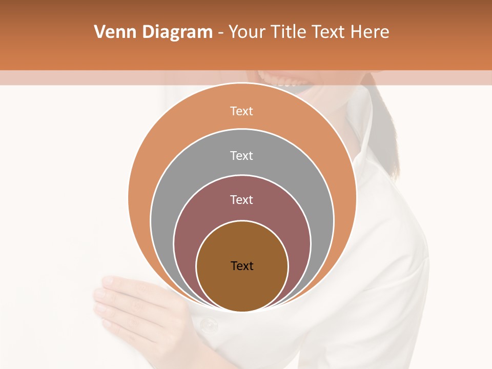 Girl Empty Whiteboard PowerPoint Template