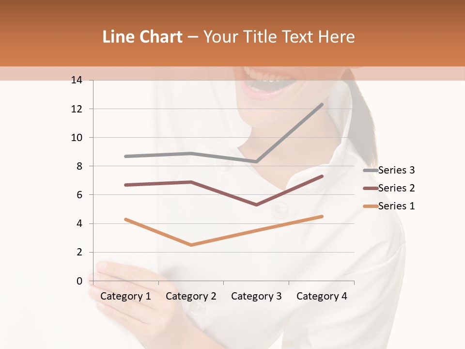 Girl Empty Whiteboard PowerPoint Template