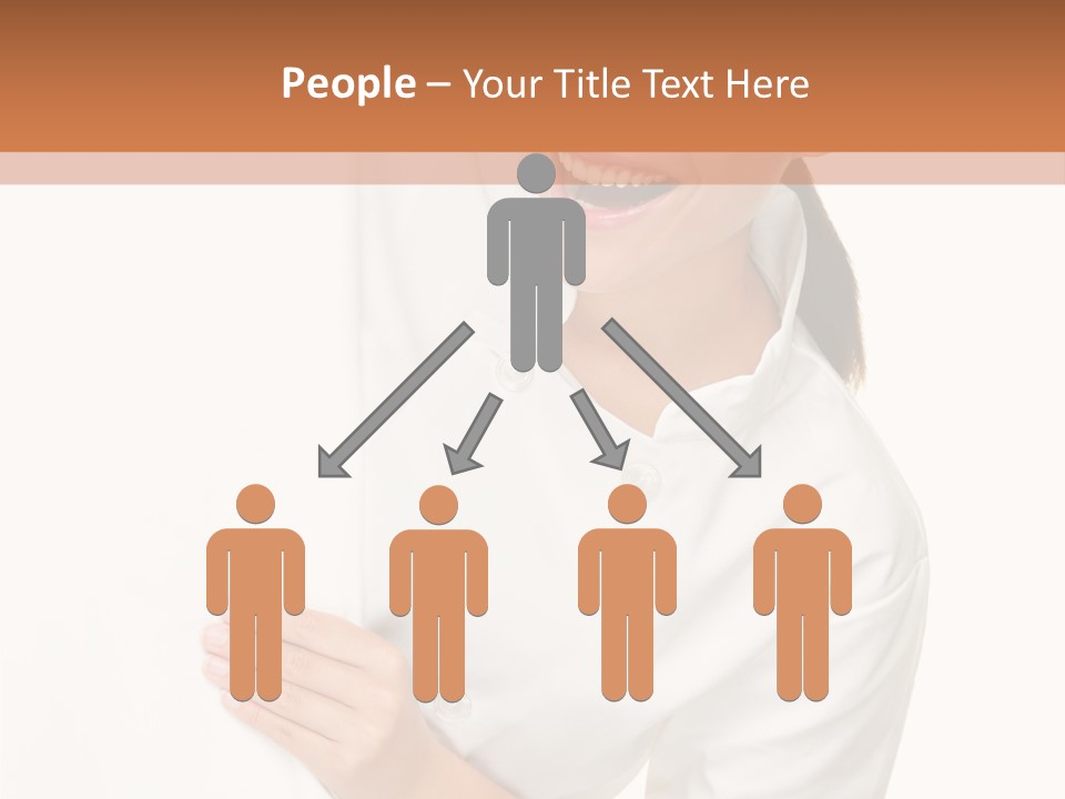 Girl Empty Whiteboard PowerPoint Template