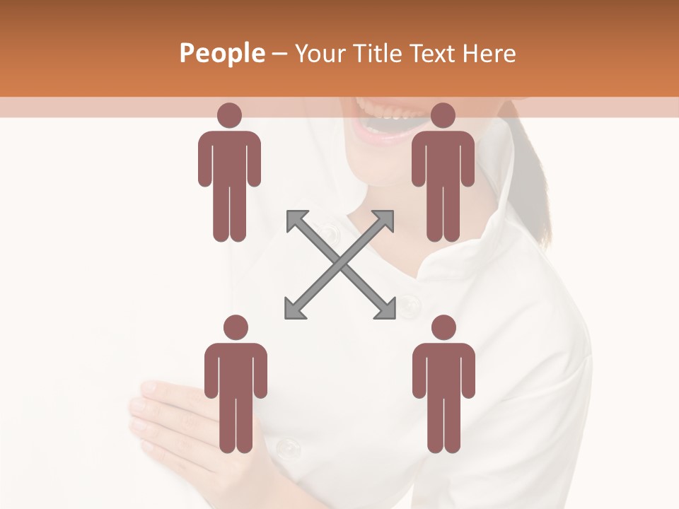 Girl Empty Whiteboard PowerPoint Template