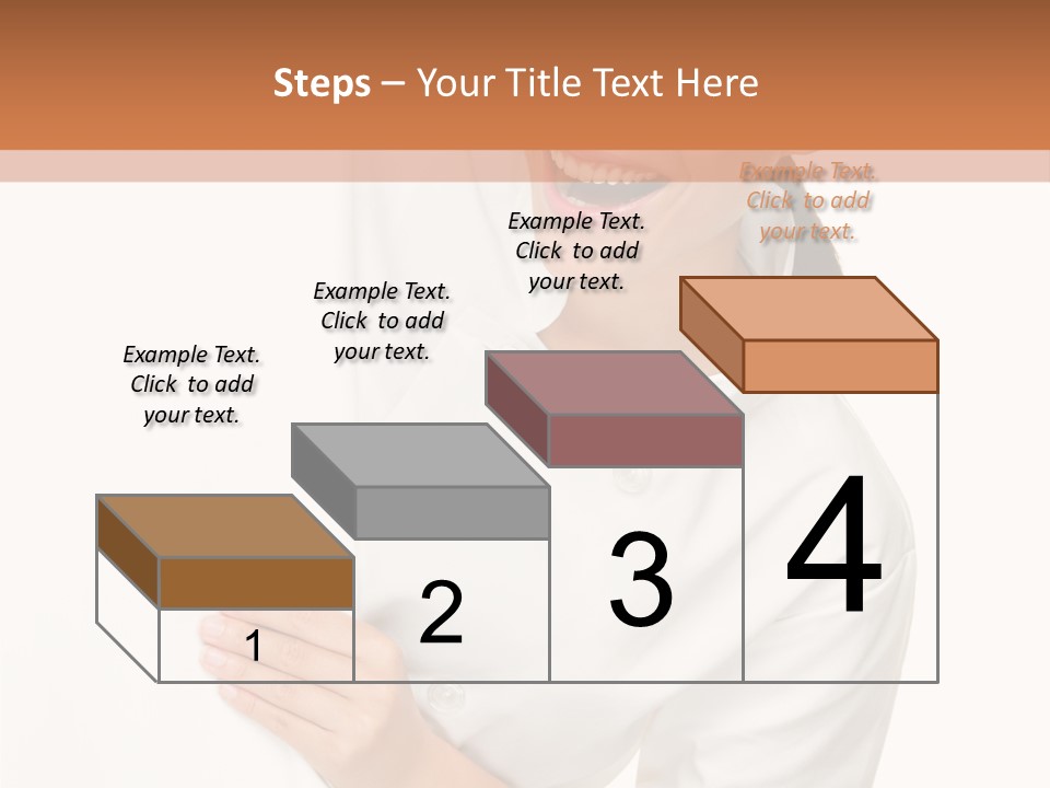 Girl Empty Whiteboard PowerPoint Template