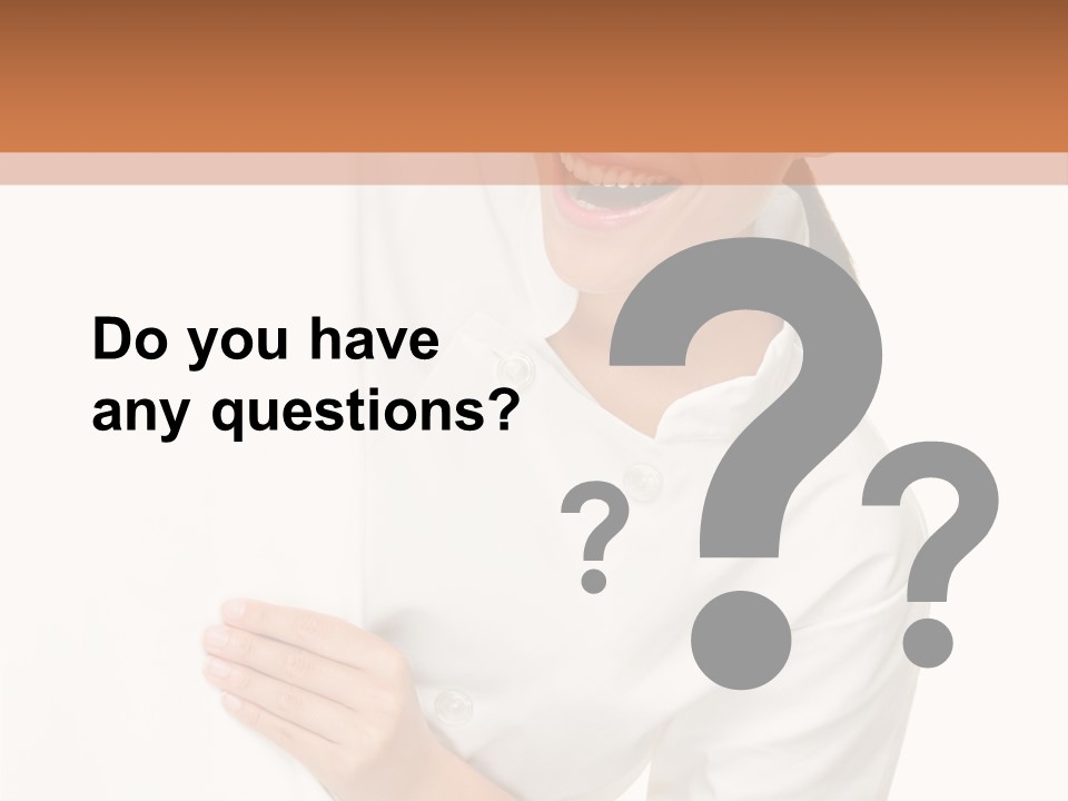 Girl Empty Whiteboard PowerPoint Template