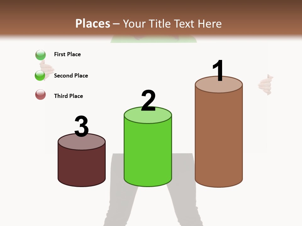 Advertising Hand Female PowerPoint Template