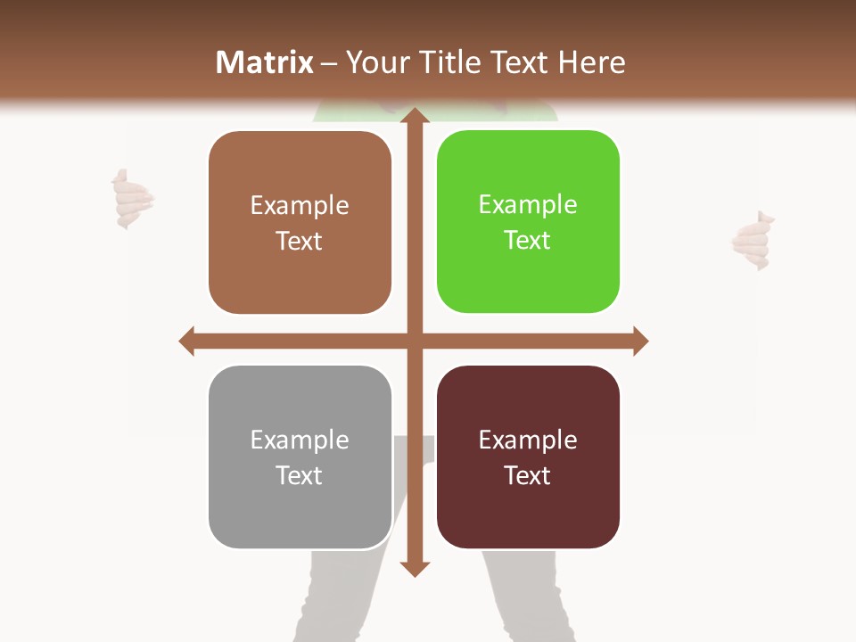 Advertising Hand Female PowerPoint Template