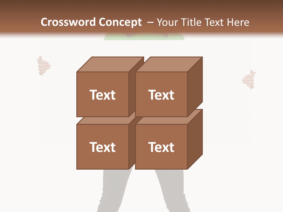 Advertising Hand Female PowerPoint Template