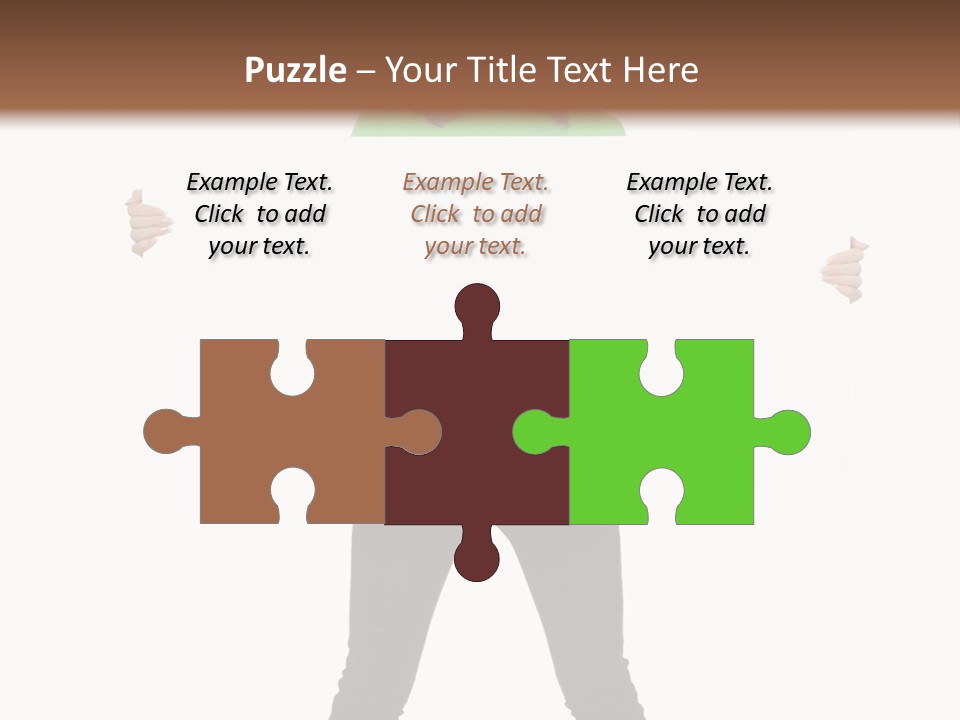 Advertising Hand Female PowerPoint Template