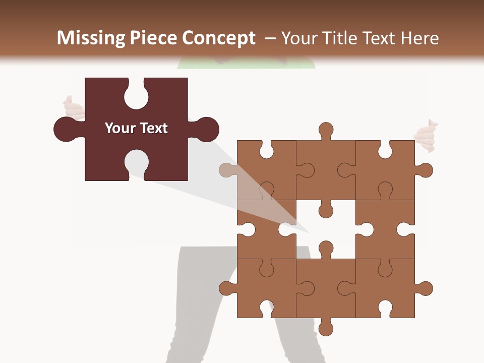 Advertising Hand Female PowerPoint Template