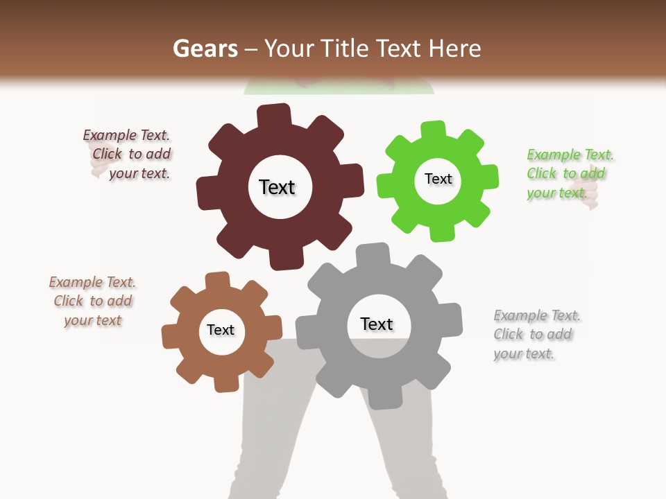 Advertising Hand Female PowerPoint Template