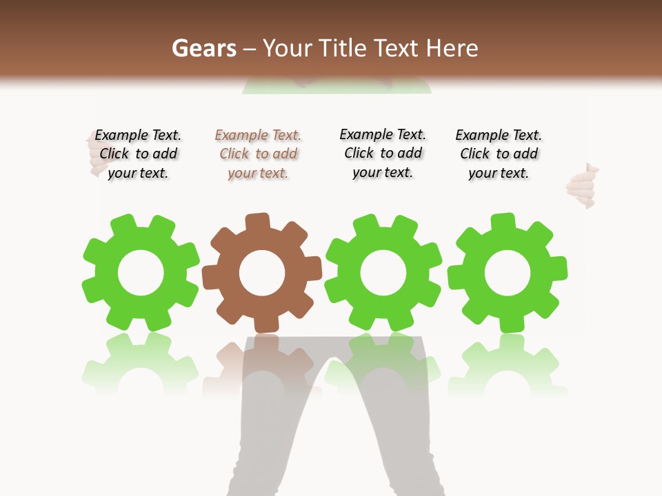 Advertising Hand Female PowerPoint Template