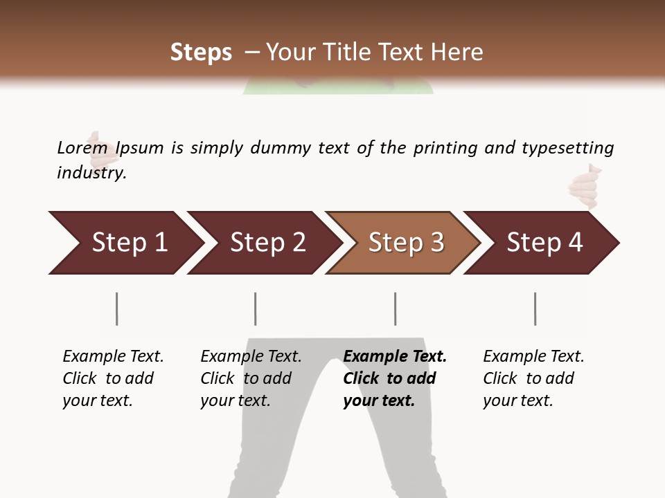 Advertising Hand Female PowerPoint Template