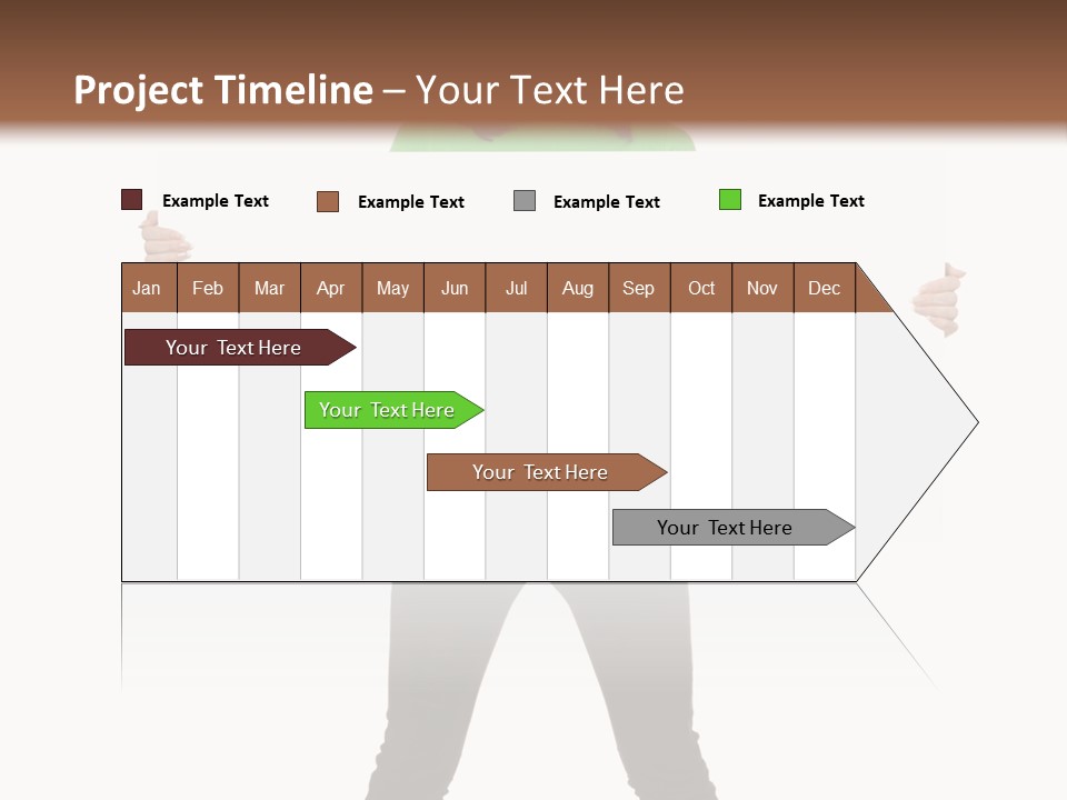 Advertising Hand Female PowerPoint Template