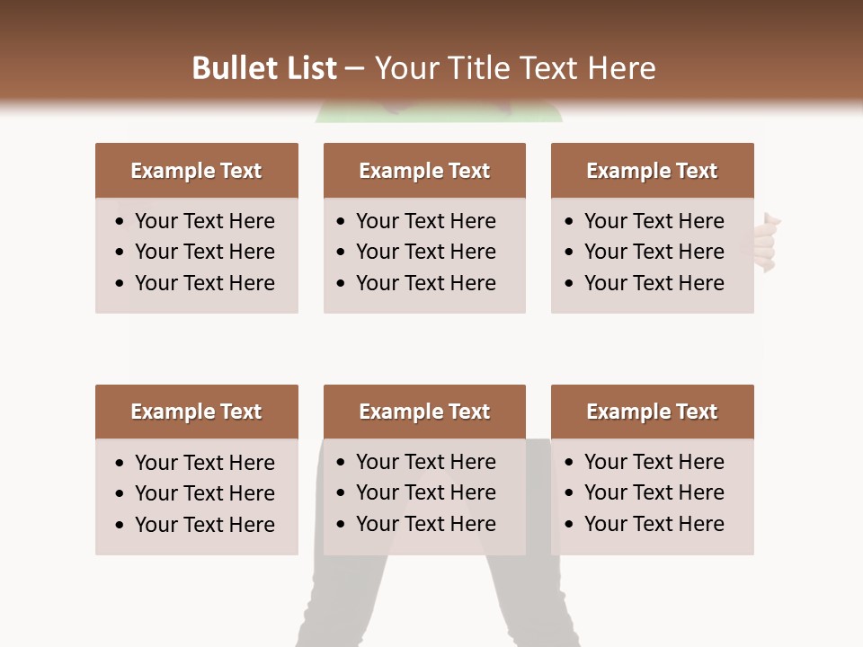 Advertising Hand Female PowerPoint Template