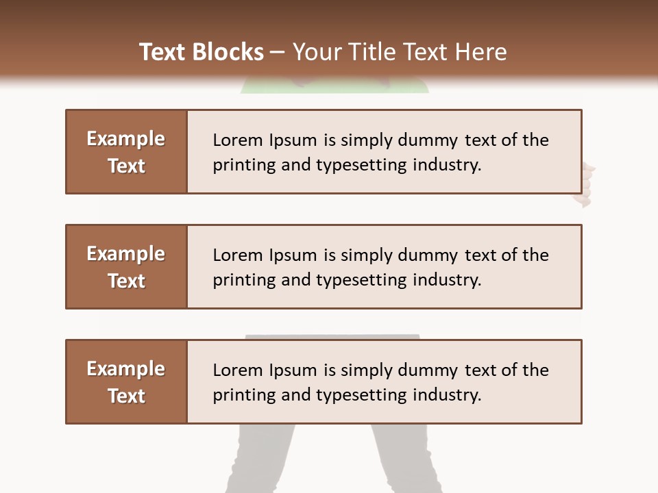 Advertising Hand Female PowerPoint Template