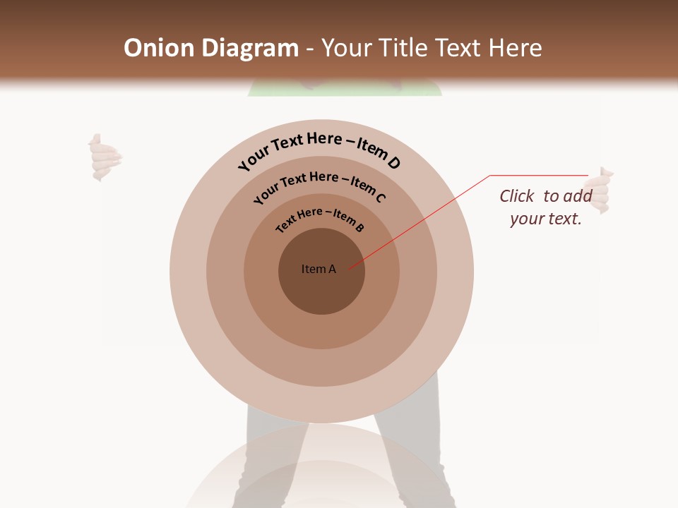 Advertising Hand Female PowerPoint Template