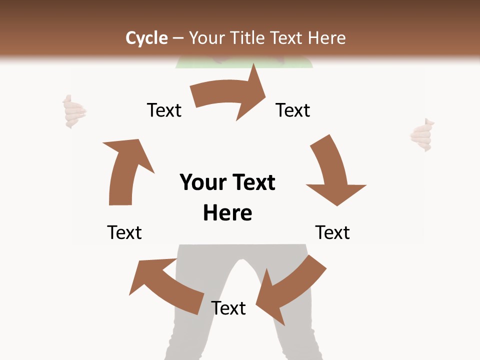 Advertising Hand Female PowerPoint Template