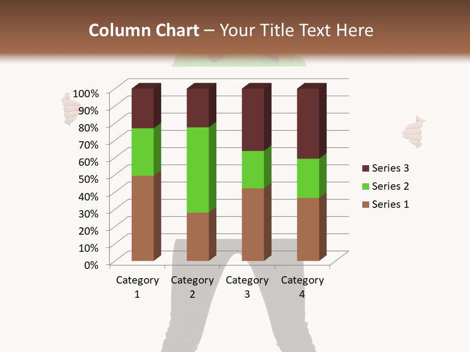 Advertising Hand Female PowerPoint Template