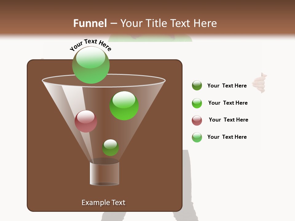 Advertising Hand Female PowerPoint Template