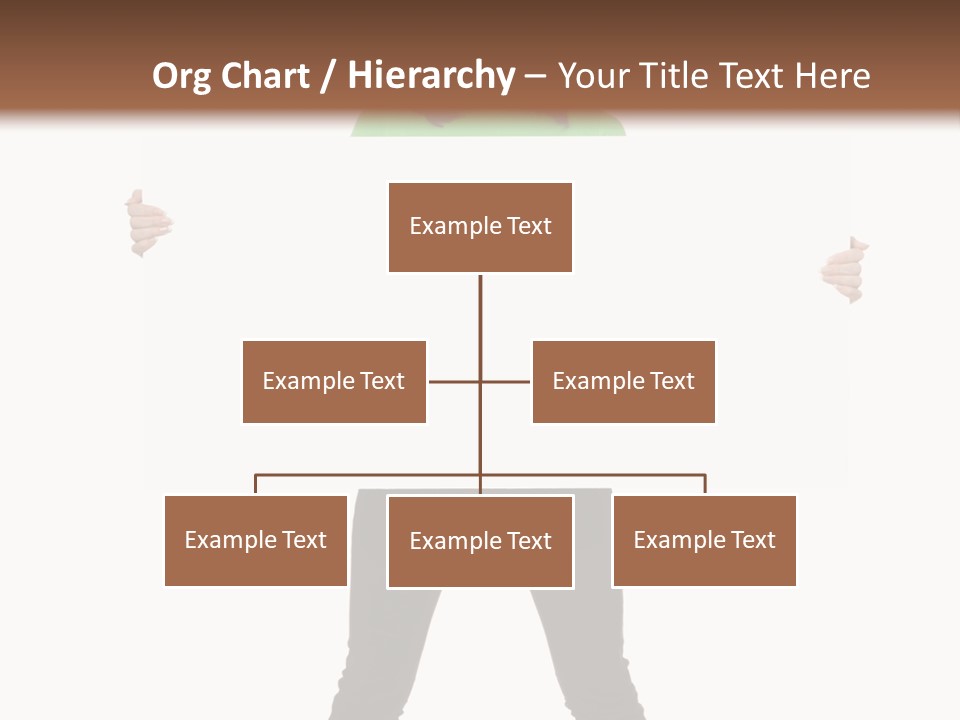 Advertising Hand Female PowerPoint Template