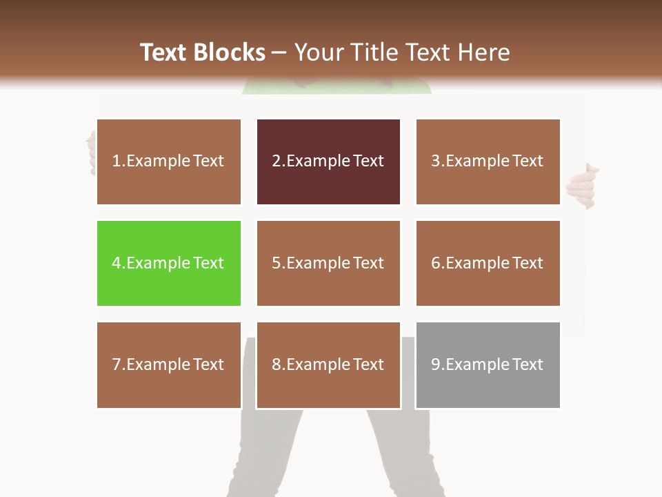 Advertising Hand Female PowerPoint Template