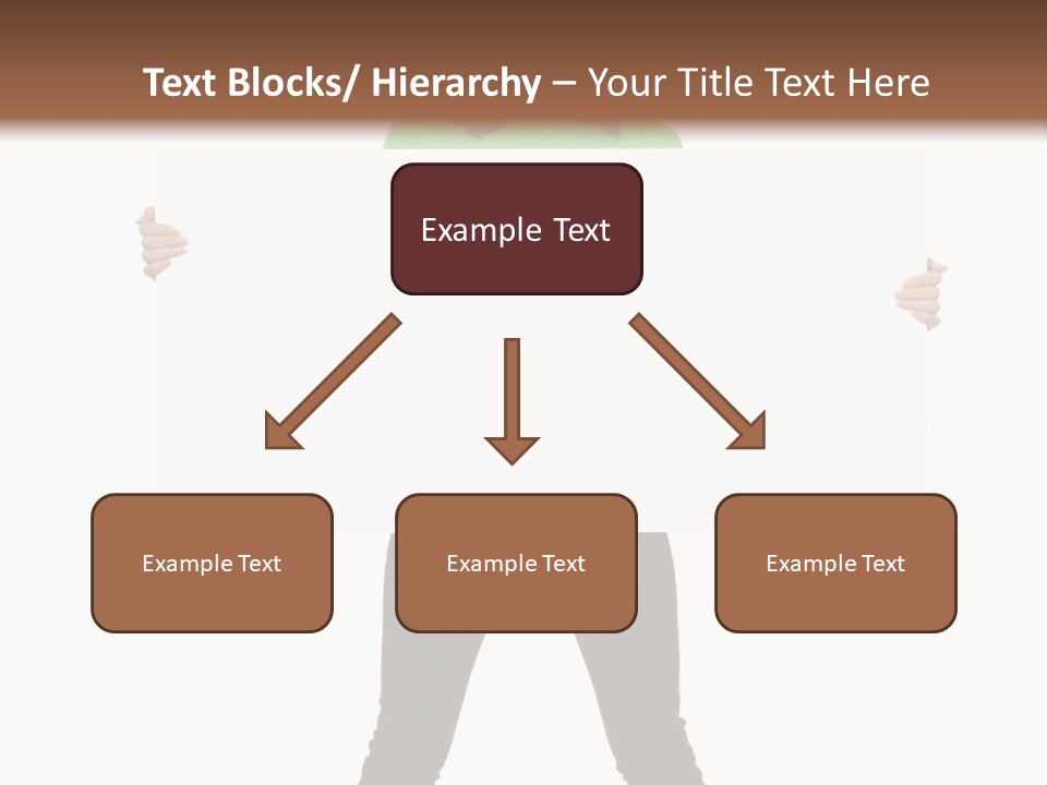 Advertising Hand Female PowerPoint Template