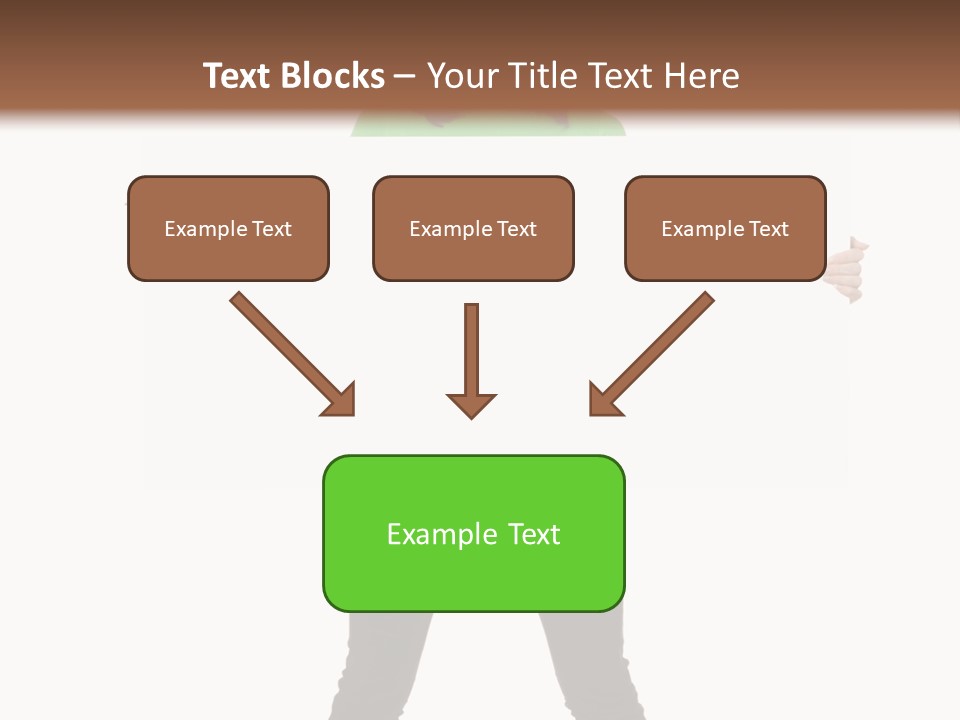 Advertising Hand Female PowerPoint Template