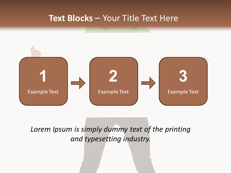 Advertising Hand Female PowerPoint Template