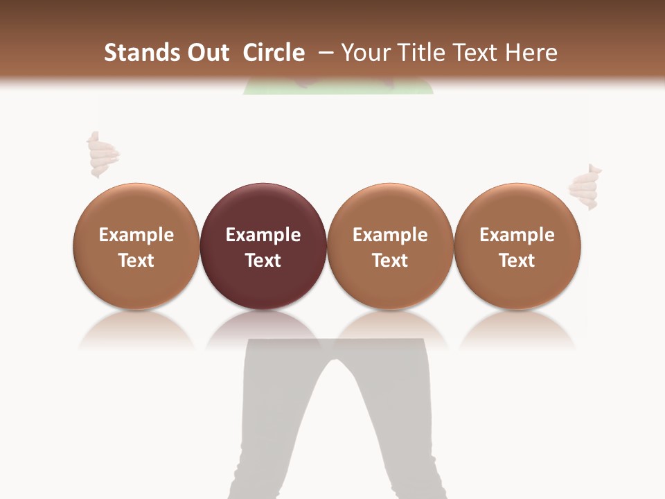 Advertising Hand Female PowerPoint Template