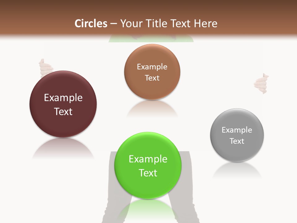 Advertising Hand Female PowerPoint Template