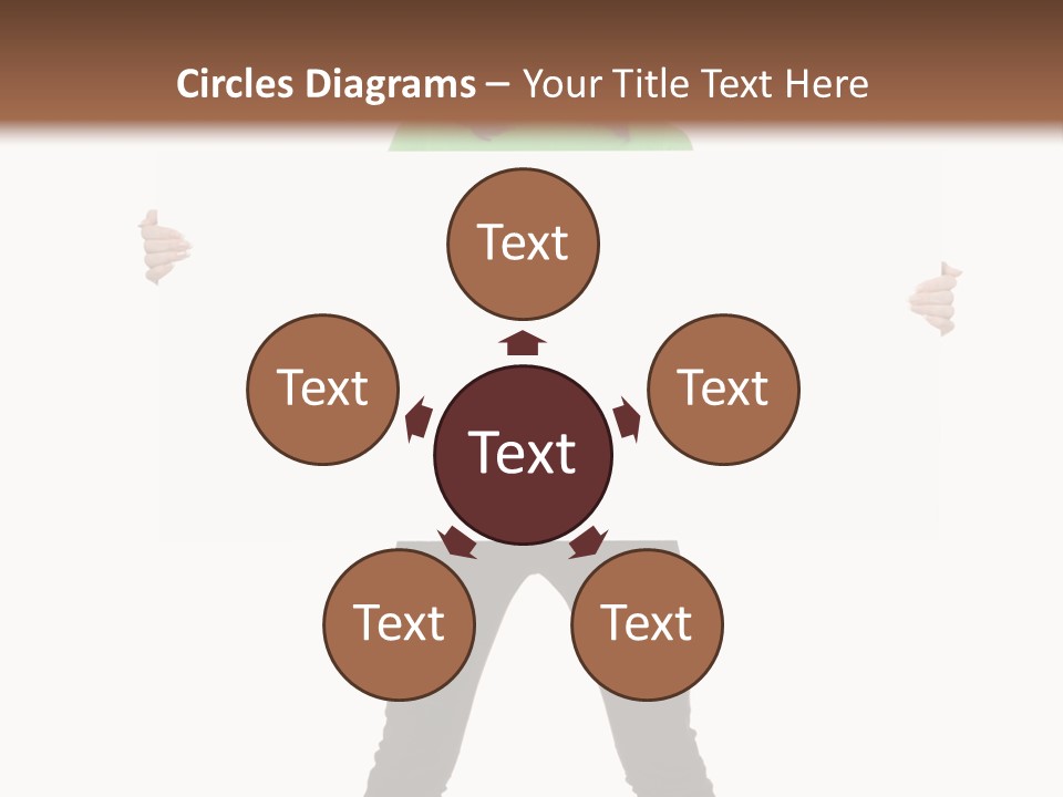 Advertising Hand Female PowerPoint Template