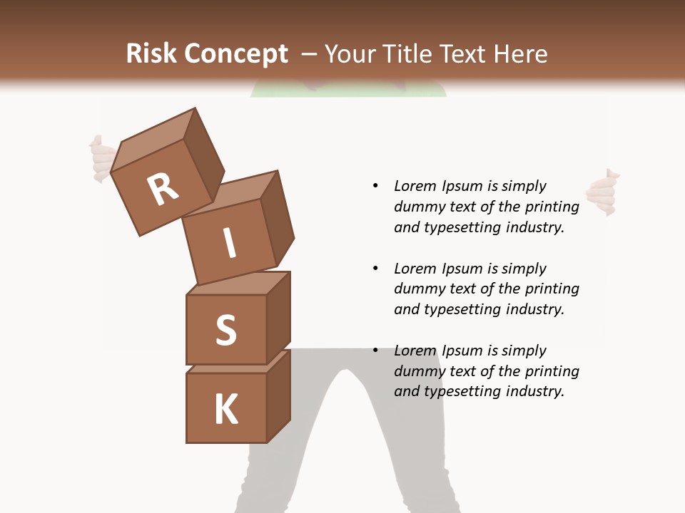 Advertising Hand Female PowerPoint Template