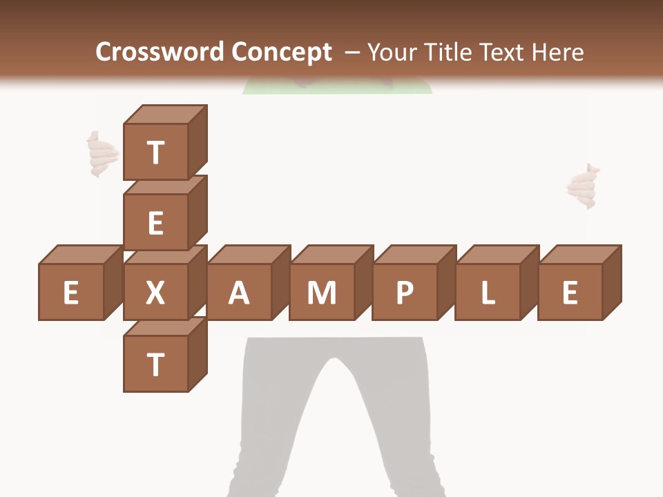 Advertising Hand Female PowerPoint Template