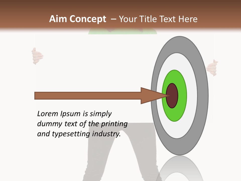 Advertising Hand Female PowerPoint Template