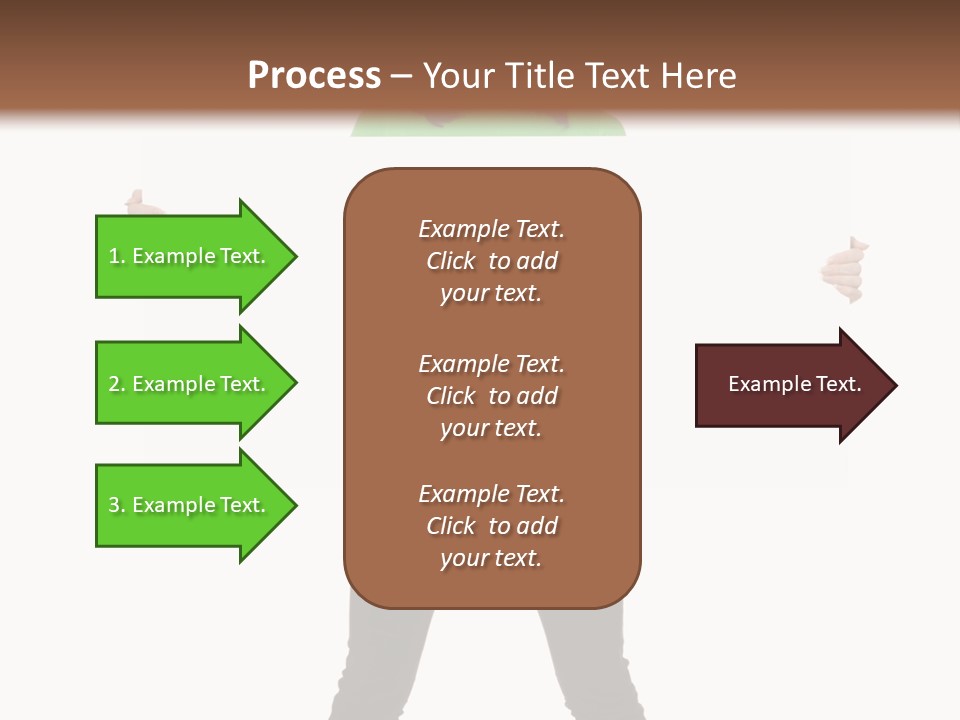 Advertising Hand Female PowerPoint Template