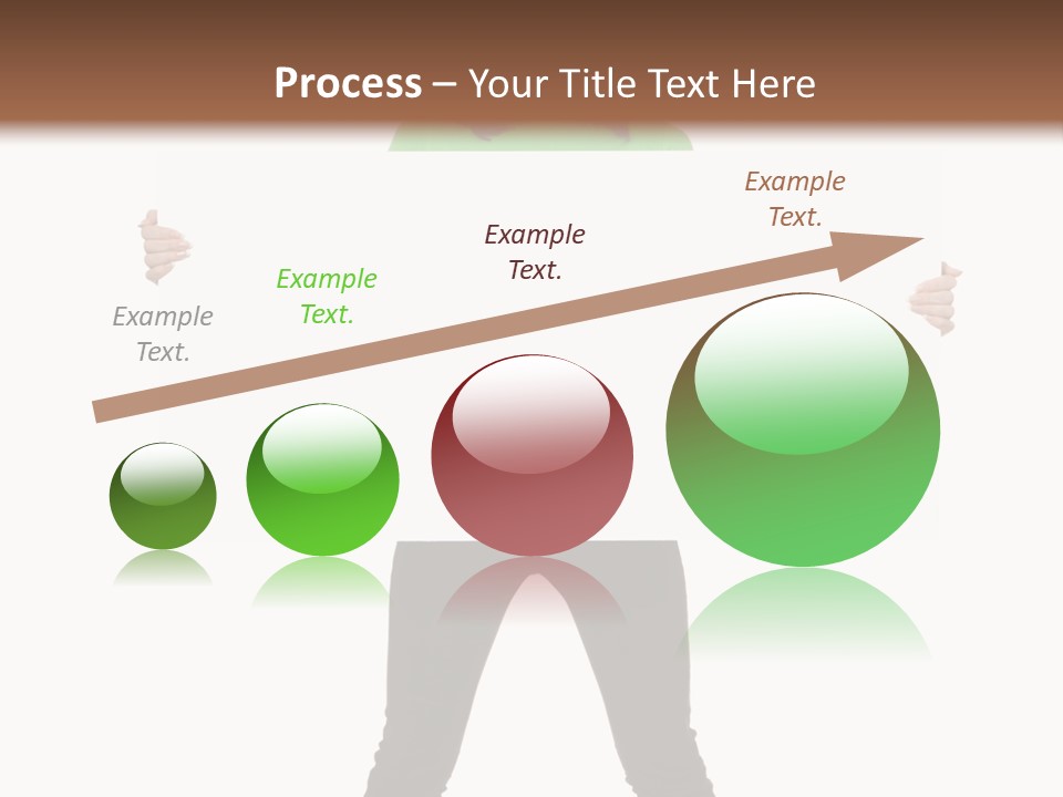 Advertising Hand Female PowerPoint Template