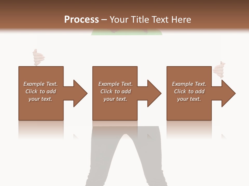 Advertising Hand Female PowerPoint Template