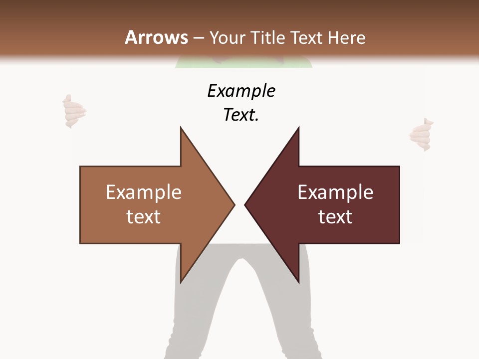 Advertising Hand Female PowerPoint Template