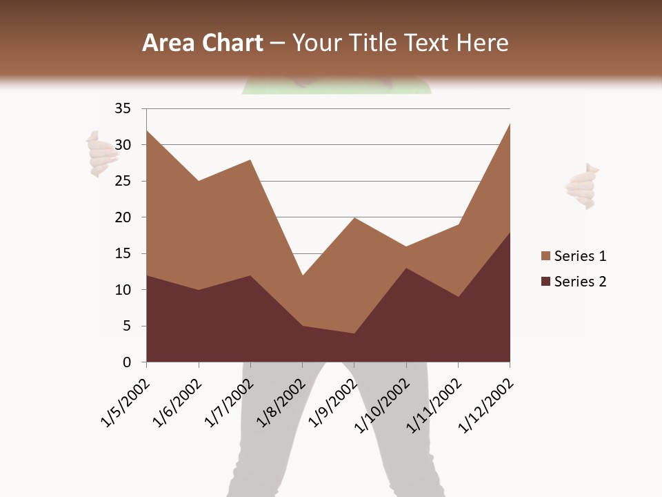 Advertising Hand Female PowerPoint Template