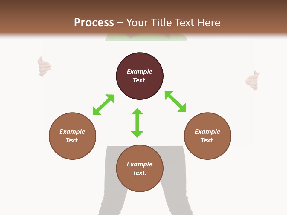 Advertising Hand Female PowerPoint Template