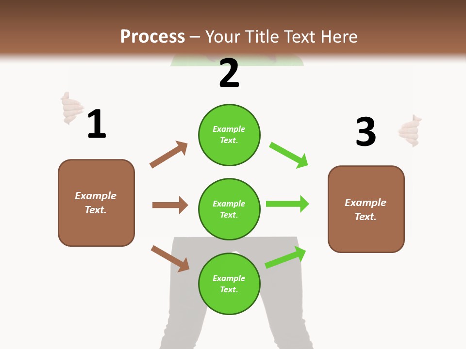 Advertising Hand Female PowerPoint Template