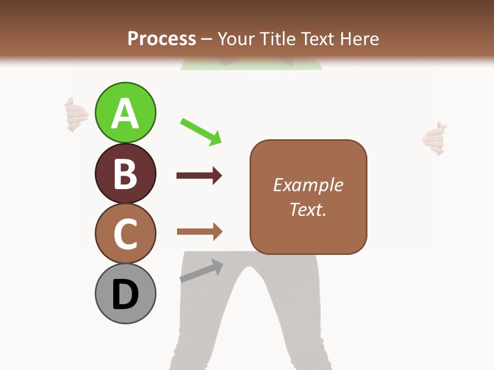 Advertising Hand Female PowerPoint Template