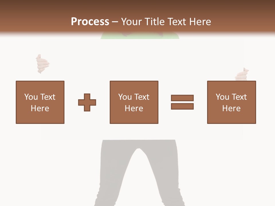 Advertising Hand Female PowerPoint Template