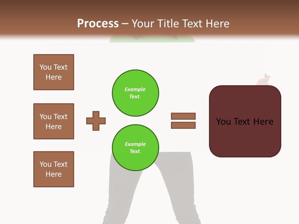 Advertising Hand Female PowerPoint Template