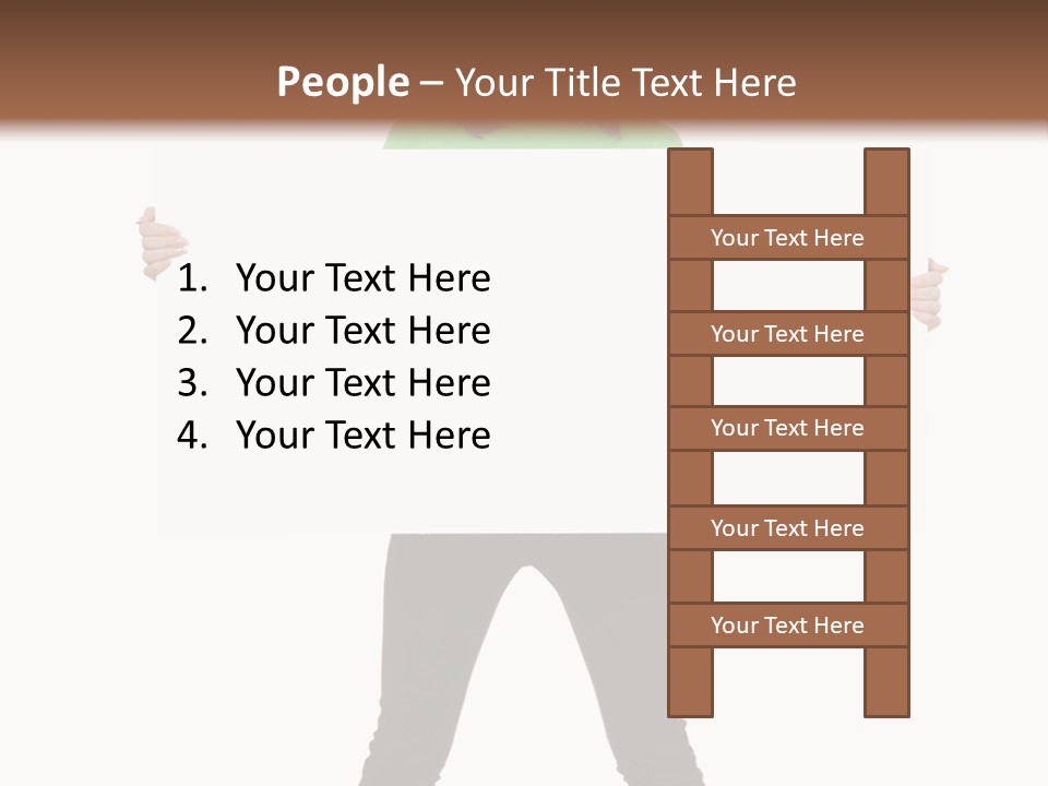 Advertising Hand Female PowerPoint Template