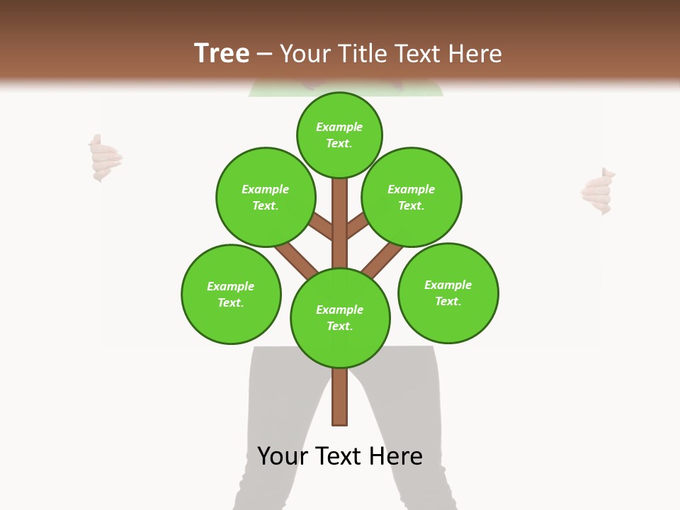 Advertising Hand Female PowerPoint Template