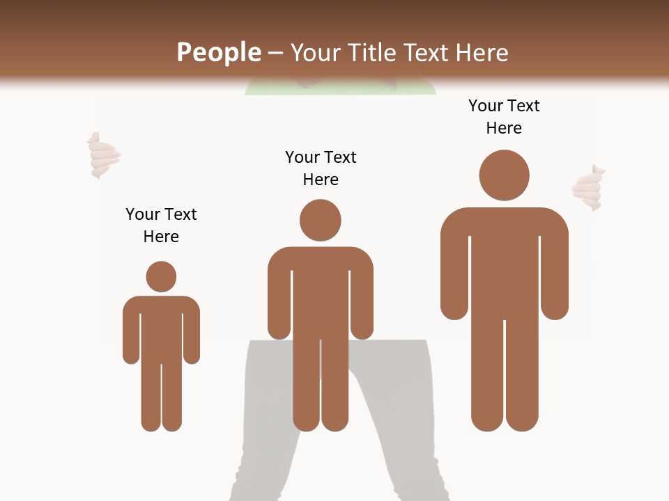 Advertising Hand Female PowerPoint Template